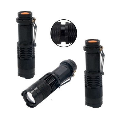 Promotional High Powered Longrange LED Bicycle Front Light Mini Working Aluminum Flashlight Torches