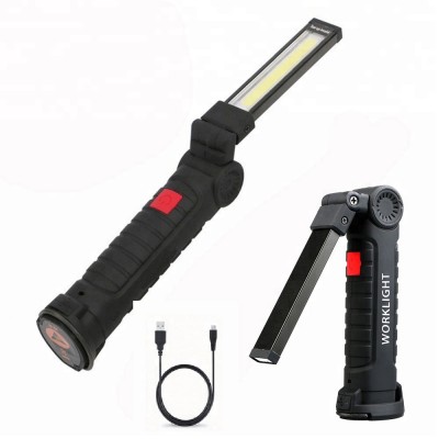 180 degree Portable rechargeable  cob led work light usb inspection car led work light